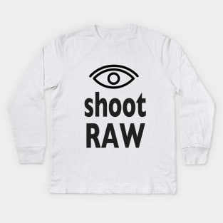 Eye shoot RAW Kids Long Sleeve T-Shirt